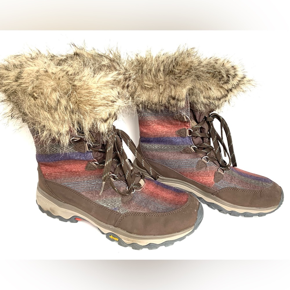 NWOB eddie bauer solstice 2.0 boots winter 200 gram faux fur snow hiking